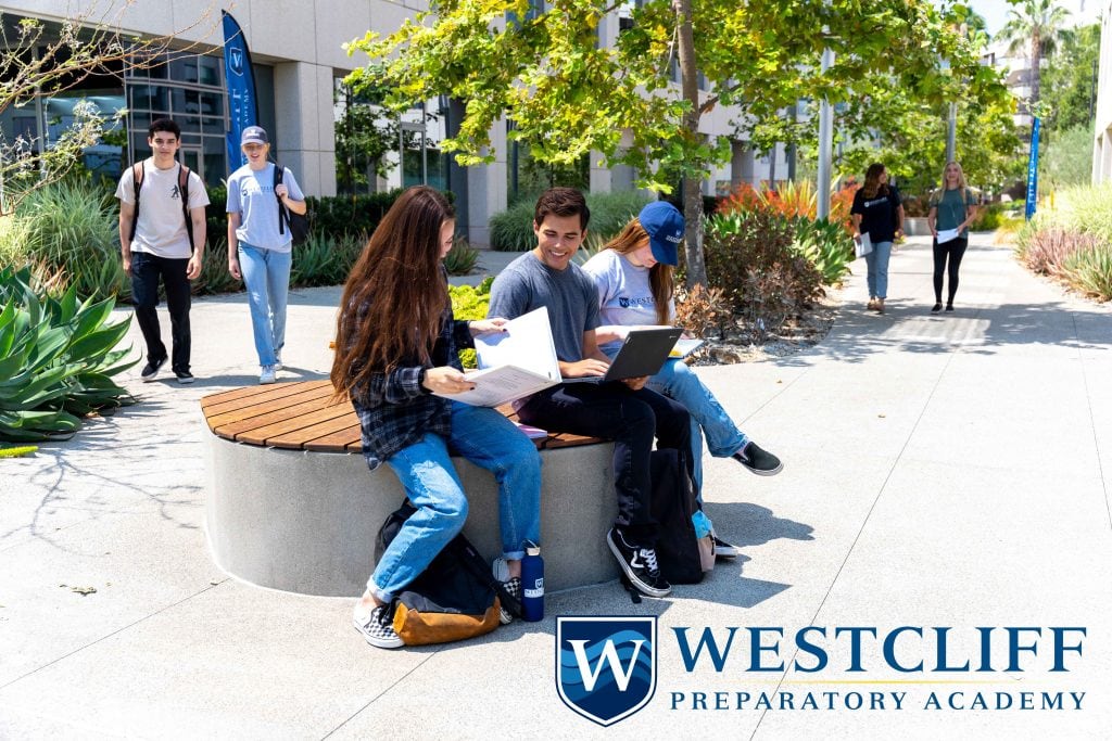 this is an image of the Westcliff Preparatory Academy students on campus