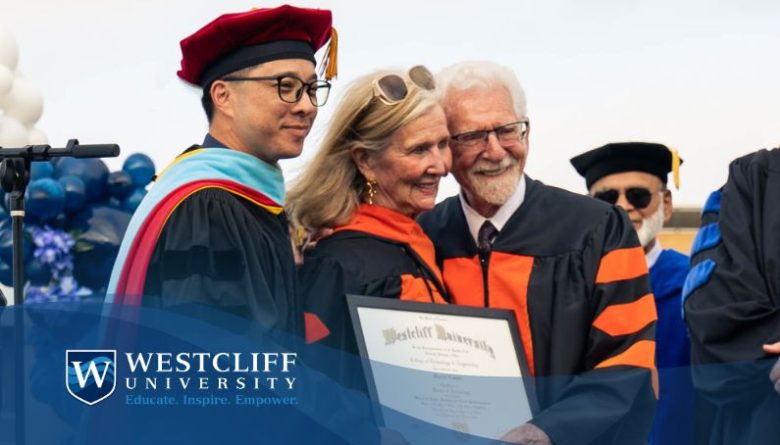 Westcliff University Commencement 2024, Dr. Lee, Arlene Harris, Marty Cooper