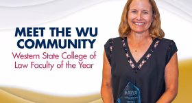 Professor Sandra L. Rierson as Faculty of the Year, Western State College of Law Honors