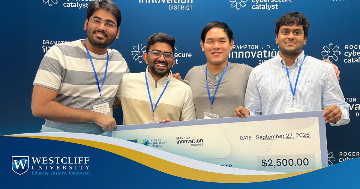 Westcliff Canada Student Takes Second Place at Brampton SecOps Hackathon